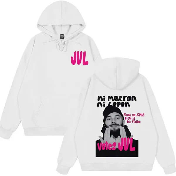 French Rapper JUL Fashion Graphics Hoodie Men Women Hip-hop Casual Pullover Long Sleeves Gothic Punk Oversized Loose Tracksuit