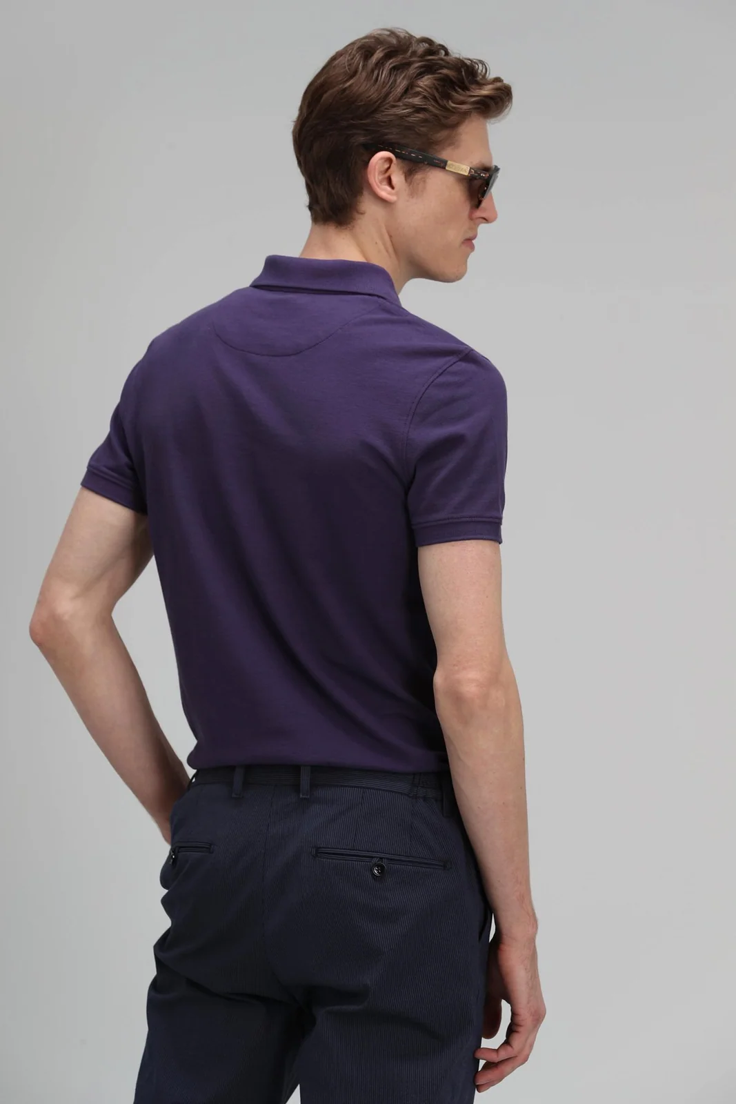 Laon Sports Polo Men's T-Shirt Purple