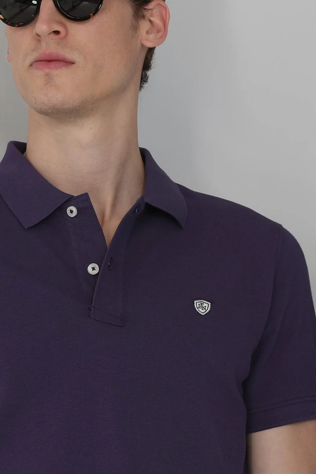 Laon Sports Polo Men's T-Shirt Purple