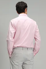 Danıel Erkek Smart Casual Gömlek Comfort Slim Fit Pembe