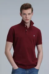 Laon Smart Erkek Polo Tişört Slim Fit Bordo