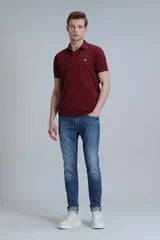 Laon Smart Erkek Polo Tişört Slim Fit Bordo