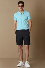 Laon Spor Polo Yaka Erkek Tişört Aqua
