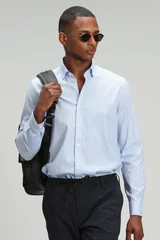 Harry Erkek Smart Gömlek Comfort Slim Fit Mavi