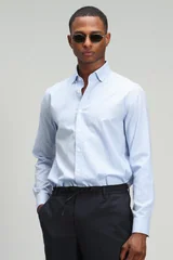 Harry Erkek Smart Gömlek Comfort Slim Fit Mavi