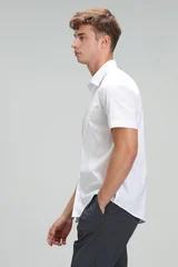 Arus Erkek Smart Gömlek Slim Fit Beyaz