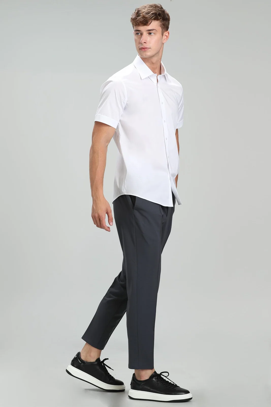 Arus Erkek Smart Gömlek Slim Fit Beyaz