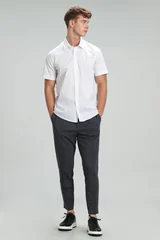 Arus Erkek Smart Gömlek Slim Fit Beyaz