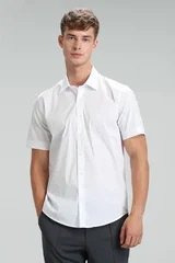 Arus Erkek Smart Gömlek Slim Fit Beyaz