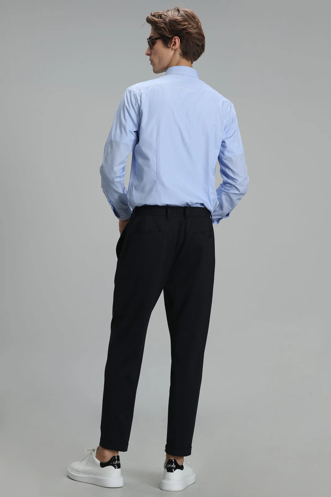 Fore Erkek Basic Gömlek Slim Fit Mavi