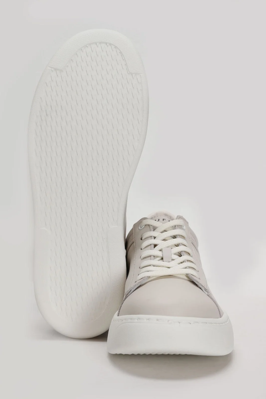 Frank Erkek Deri Sneaker Ayakkabı Kırık Beyaz
