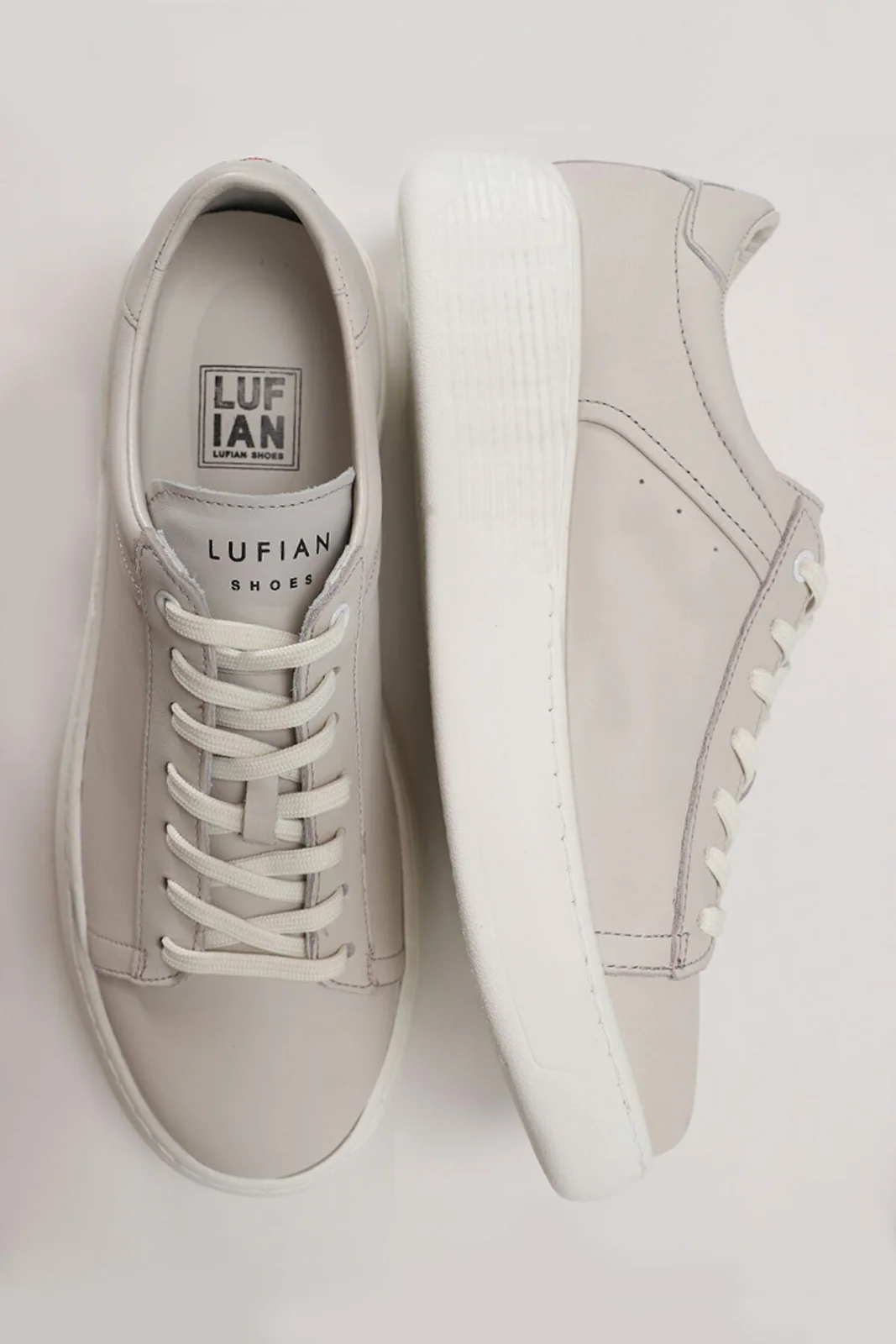 Frank Erkek Deri Sneaker Ayakkabı Kırık Beyaz