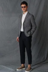 Cosı Spor Erkek Blazer Ceket Slim Fit Lacivert