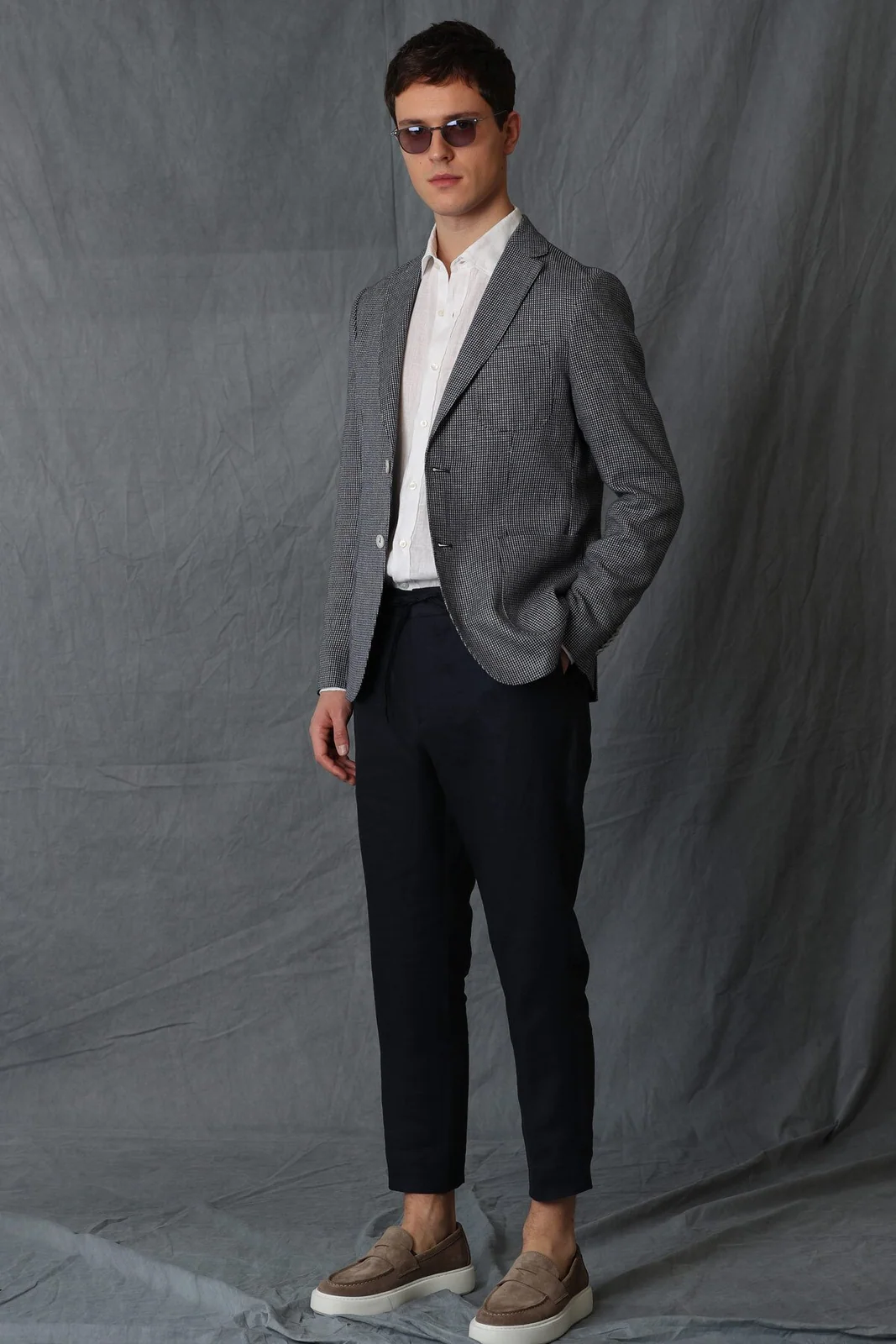 Cosı Spor Erkek Blazer Ceket Slim Fit Lacivert