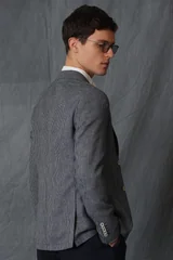 Cosı Spor Erkek Blazer Ceket Slim Fit Lacivert