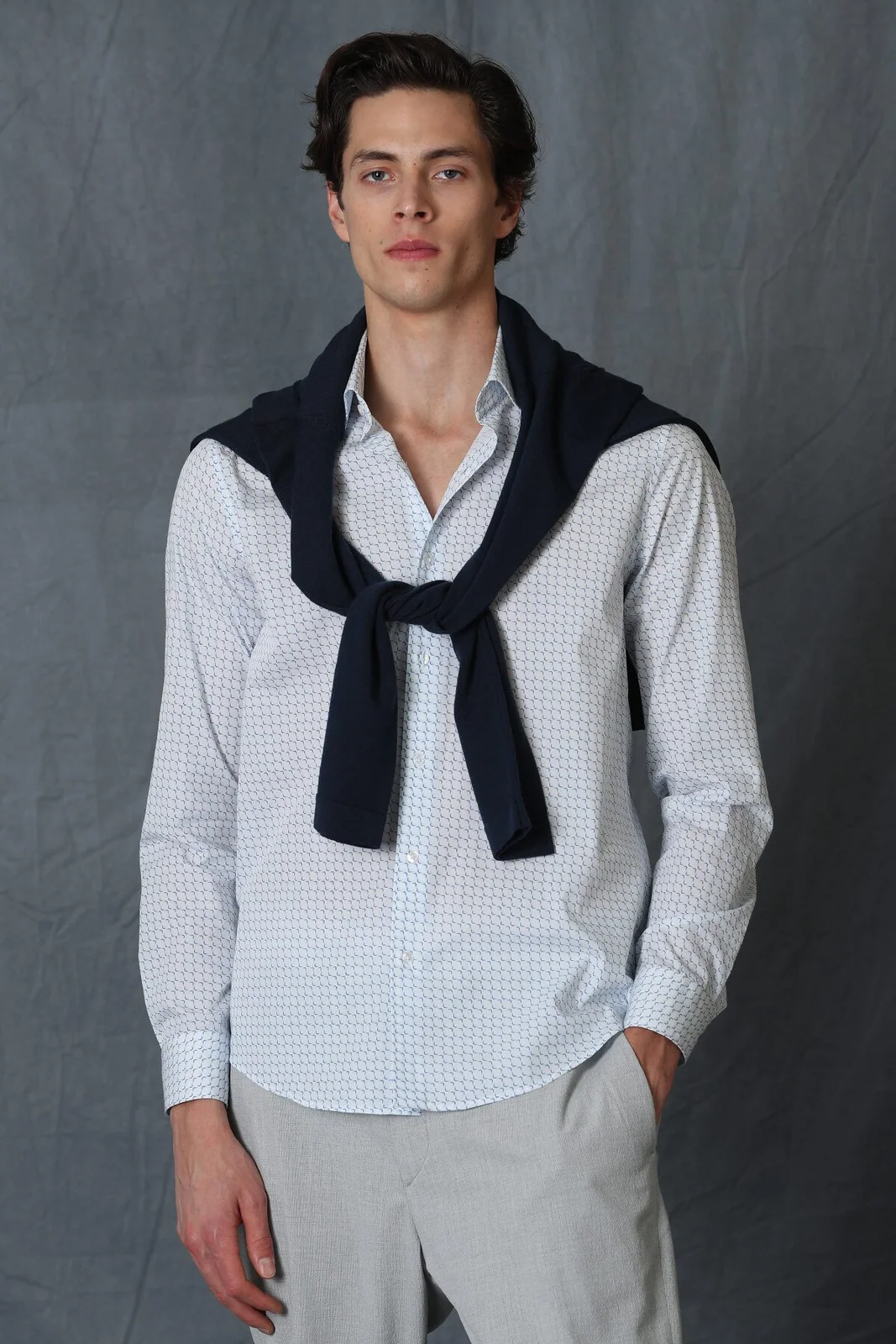 Kamara Erkek Smart Gömlek Comfort Slim Fit Açık Mavi