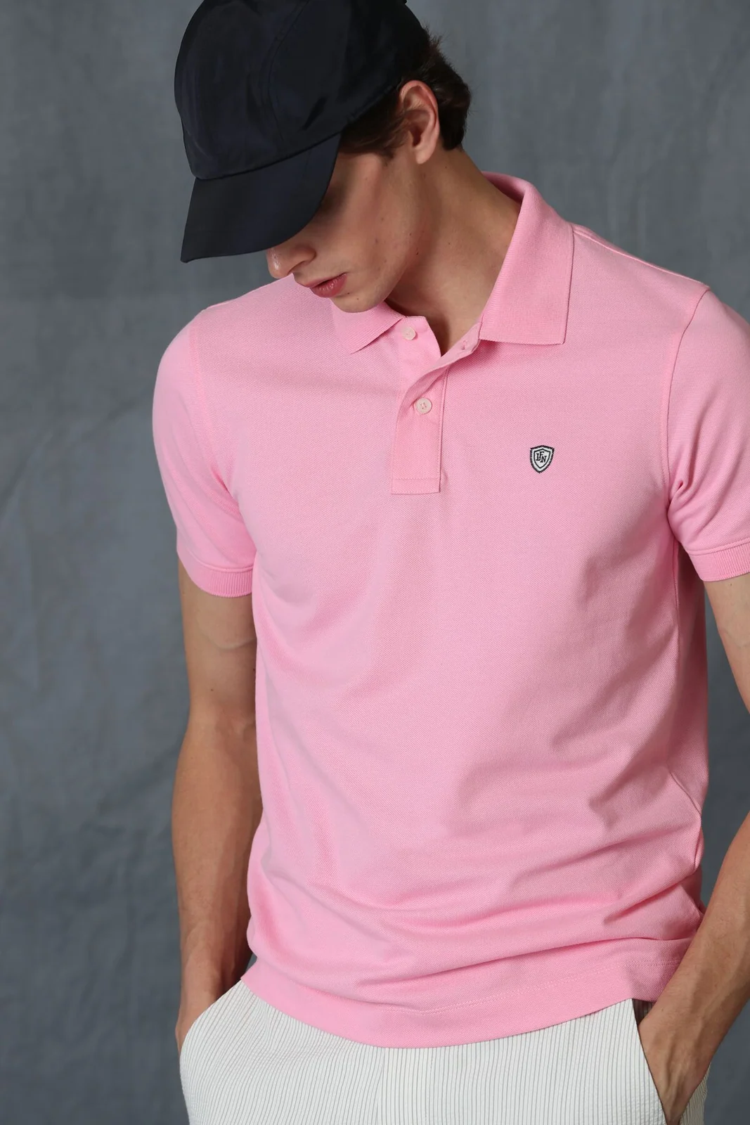 Laon Smart Erkek Polo Tişört Pembe
