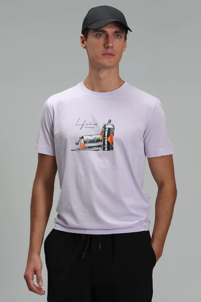 Andy Modern Grafik Tişört Lila