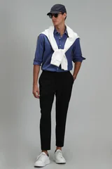 Makro Erkek Smart Gömlek Comfort Slim Fit Açık Lacivert