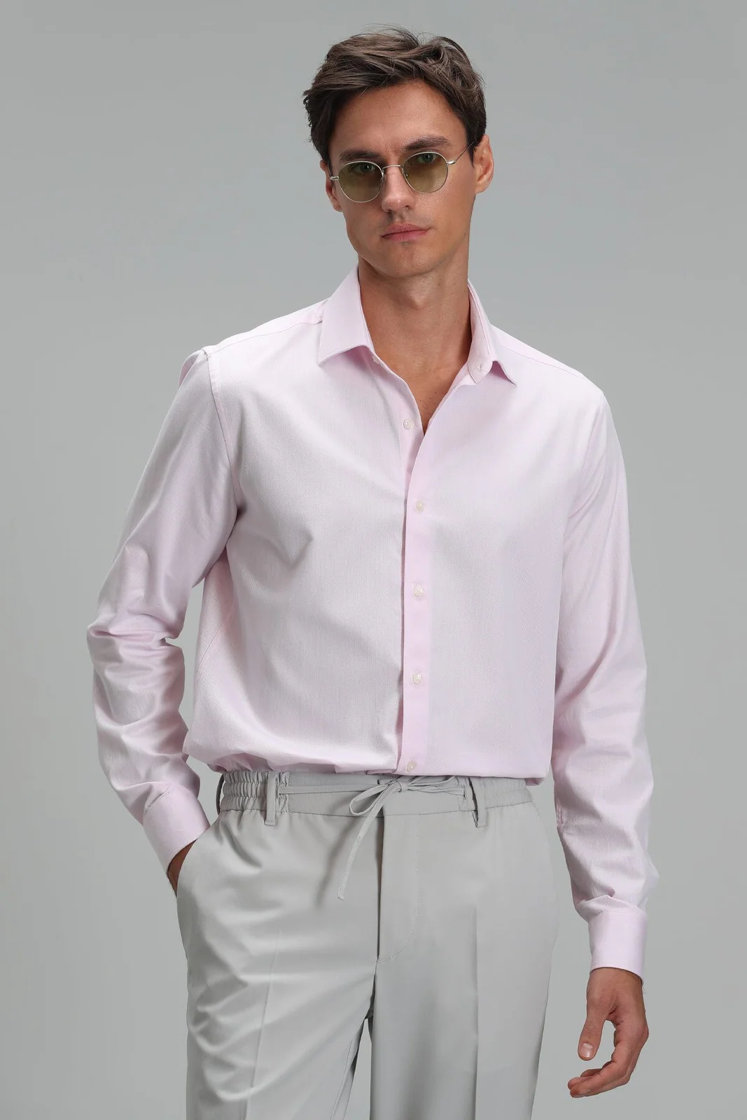 Nagoya Erkek Smart Gömlek Comfort Slim Fit Pembe