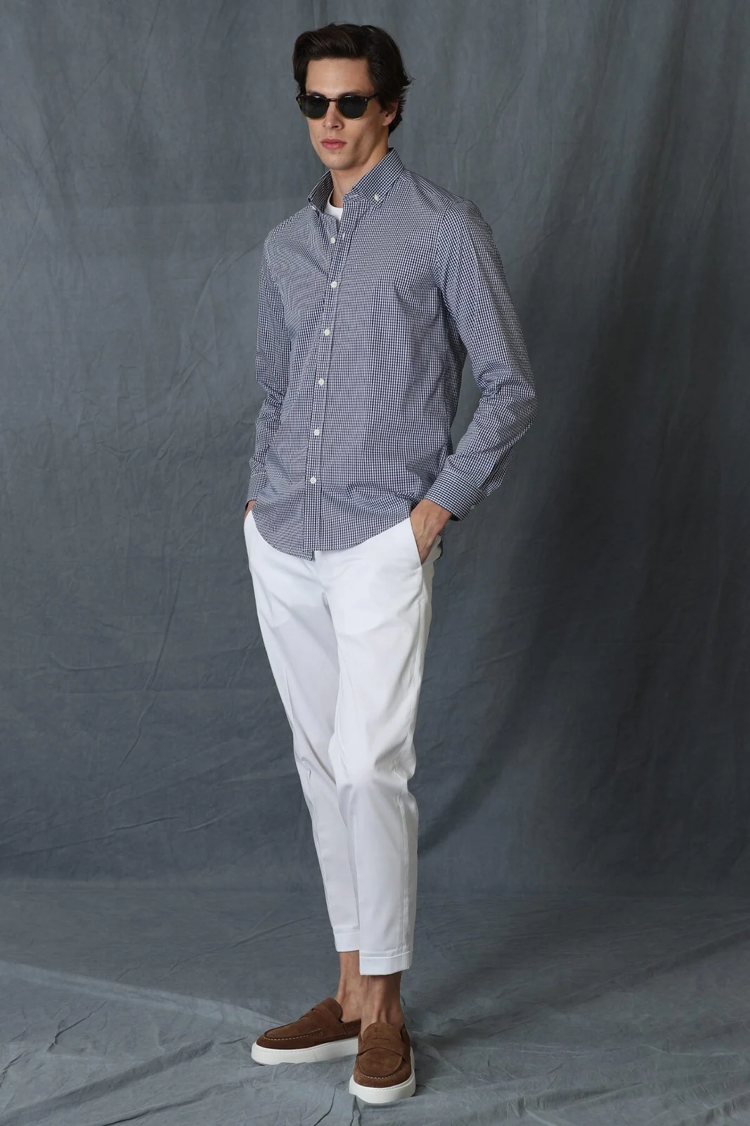 Ardmın Erkek Smart Gömlek Slim Fit Lacivert