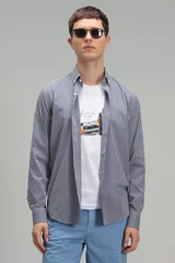 Ardmın Erkek Smart Gömlek Slim Fit Lacivert