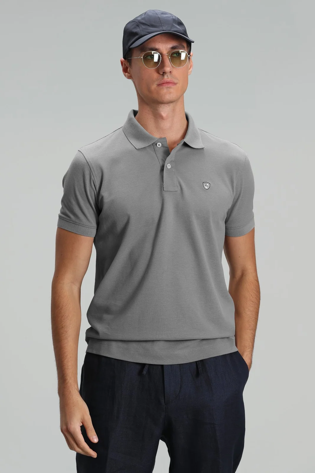 Laon Smart Erkek Polo Tişört Gri