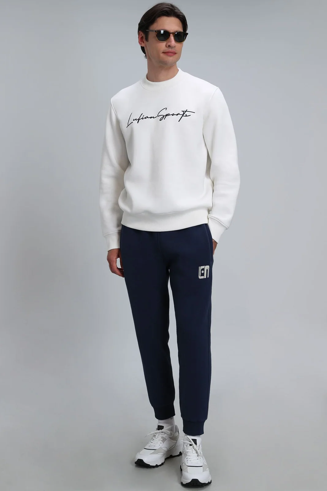 Lowe Erkek Sweatshirt Kırık Beyaz