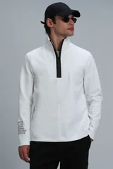 Earl Erkek Sweatshirt Kırık Beyaz